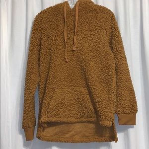 Camel Colored Soft Pullover with hood